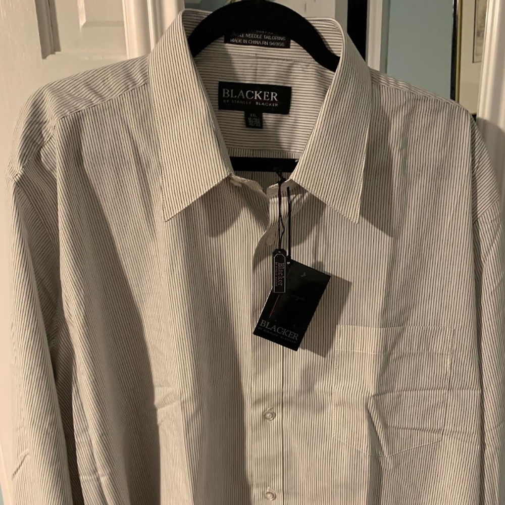 Blacker Stanley Blacker long sleeve button down shirt, NWT size XXL